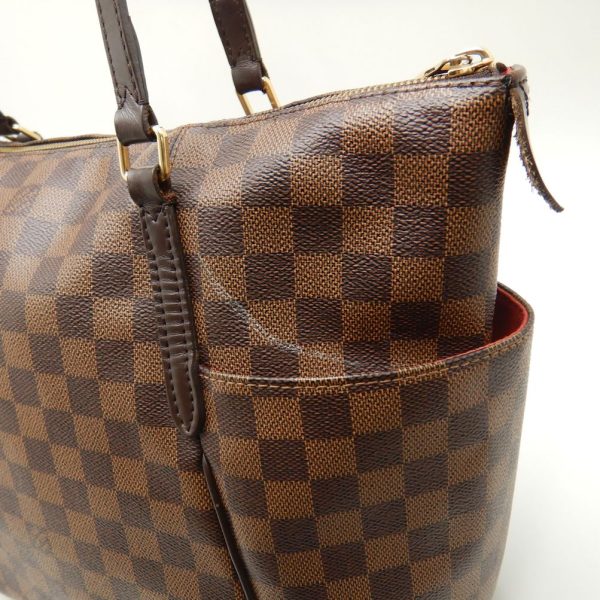 5 Louis Vuitton Damier Totally MM Ebene Shoulder Bag Brown