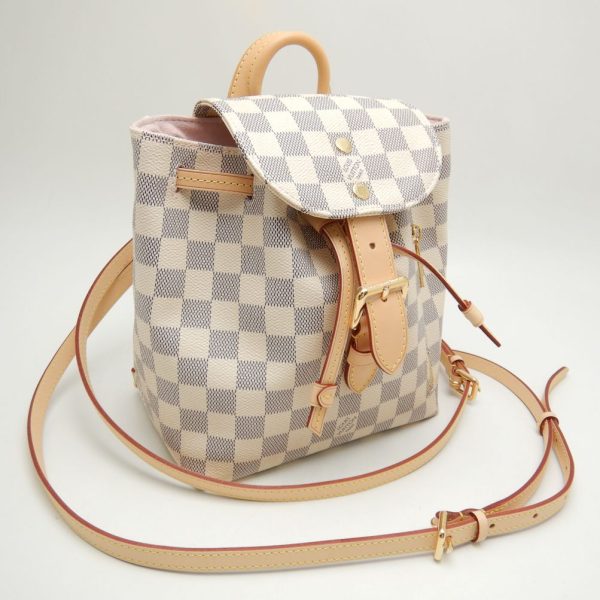 5 Louis Vuitton Damier Azur Sperone BB Rucksack Backpack