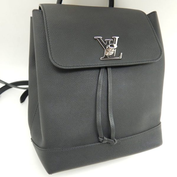 5 Louis Vuitton LockMe Backpack Calf Noir Black