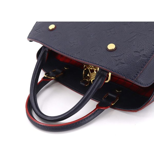 5 Louis Vuitton Emplant Montaigne BB Shoulder Bag Marine Rouge