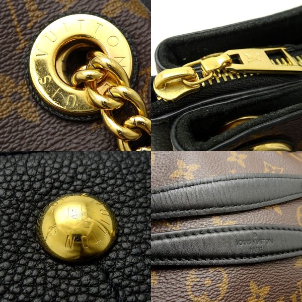 5 Louis Vuitton Monogram Surene BB Noir Chain Shoulder Bag Black