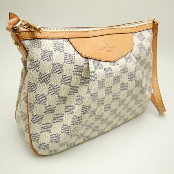 5 Louis Vuitton Damier Azur Siracusa PM Diagonal Shoulder