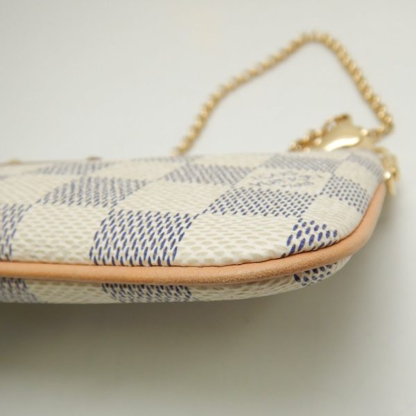 5 Louis Vuitton Damier Azur Pochette Mila MM Accessory Pouch