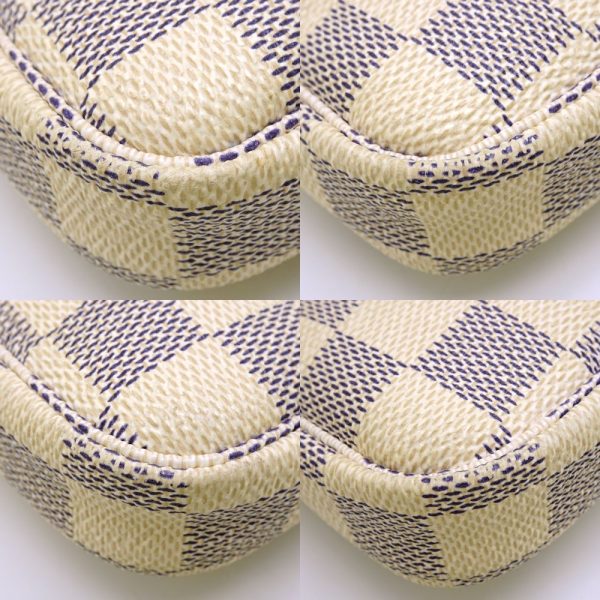 5 Louis Vuitton Damier Azur Mini Pochette Accessoire Accessory Pouch