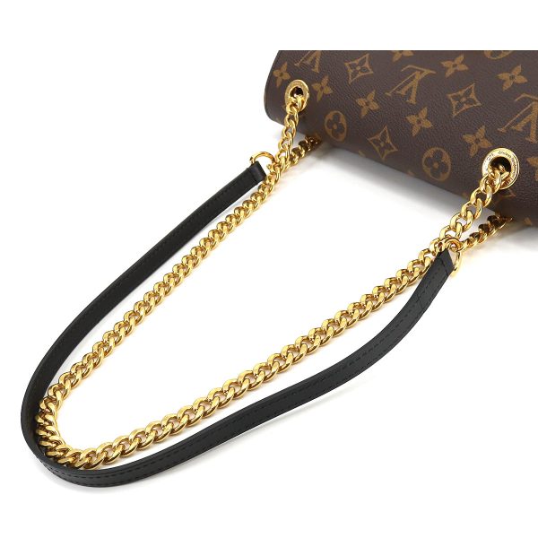 5 Louis Vuitton Monogram Passy Chain Shoulder Bag Brown Black