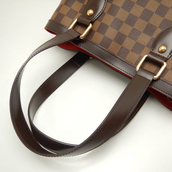 5 Louis Vuitton Damier Hampstead PM Ebene Tote Bag Brown