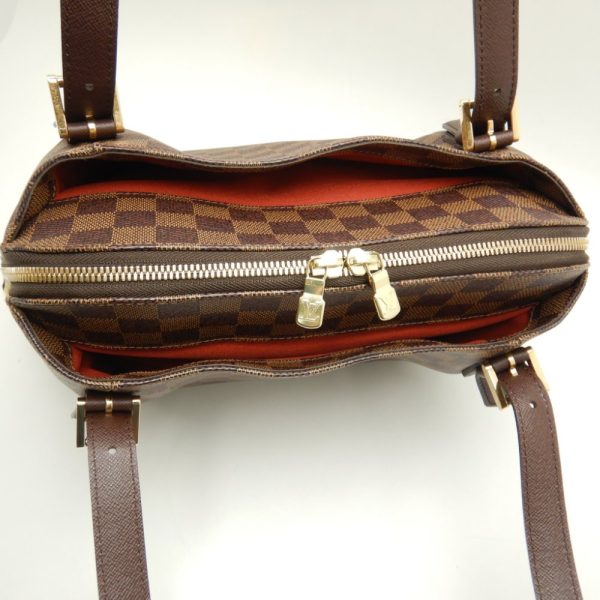 5 Louis Vuitton Damier Belem MM Ebene Shoulder Bag Brown