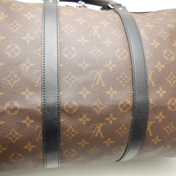 5 Louis Vuitton Monogram Macassar Keepall Bandouliere 55 Brown Boston Bag