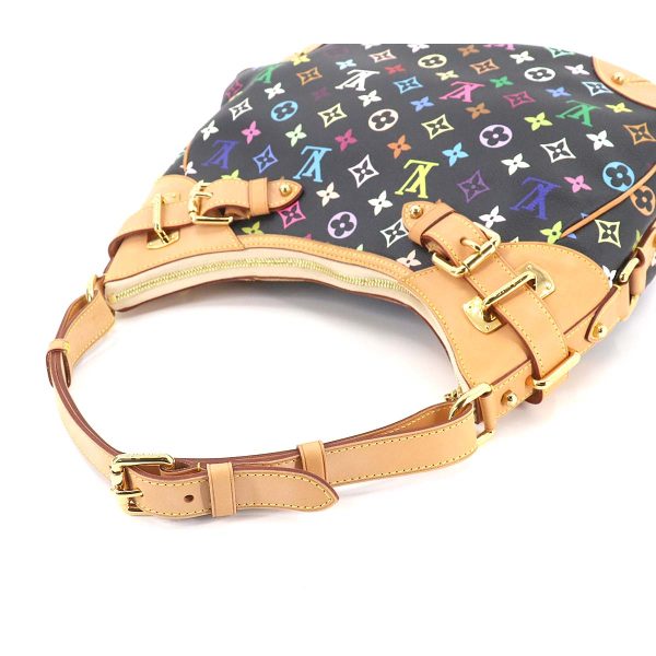 5 Louis Vuitton Monogram Multicolor Greta Noir Gold Hardware Black