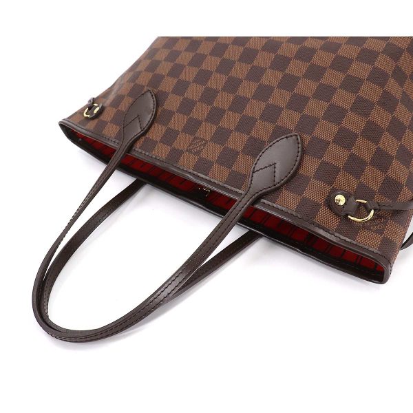 5 Louis Vuitton Damier Neverfull PM Tote Bag Ebene Brown