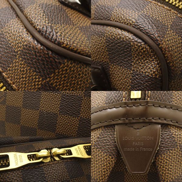 5 Louis Vuitton Damier Rivington PM Ebene Shoulder Bag Brown