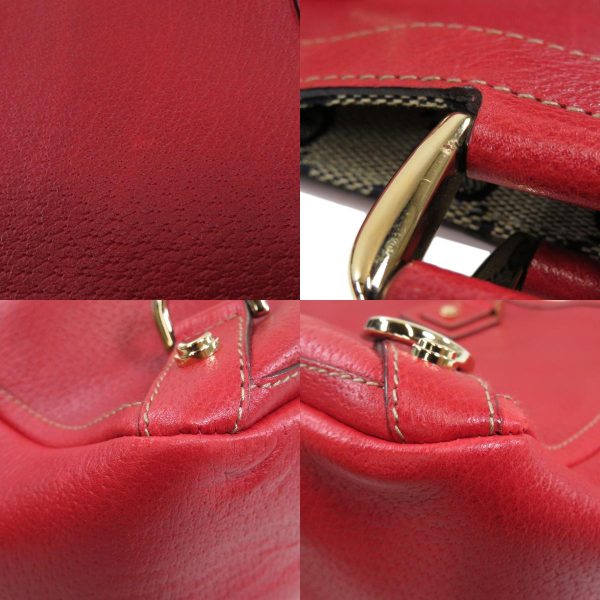 55112248 15 combine Gucci Logo Tote Bag Calf Leather Red