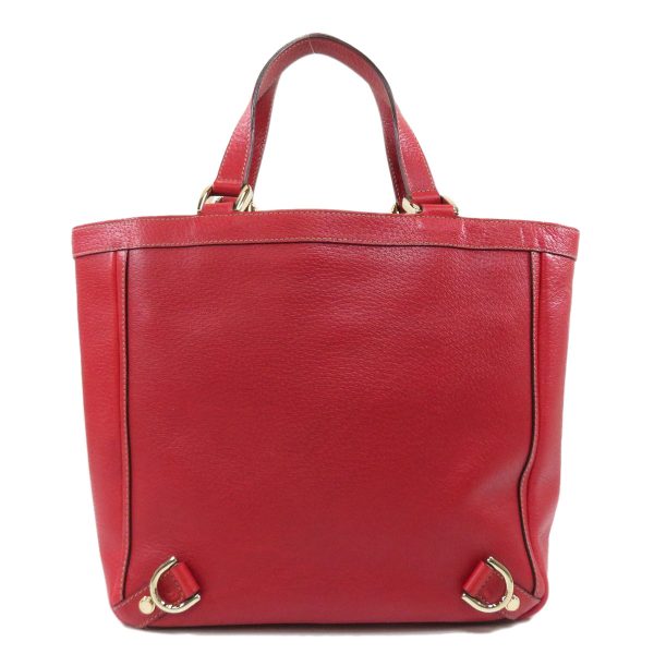 55112248 2 Gucci Logo Tote Bag Calf Leather Red