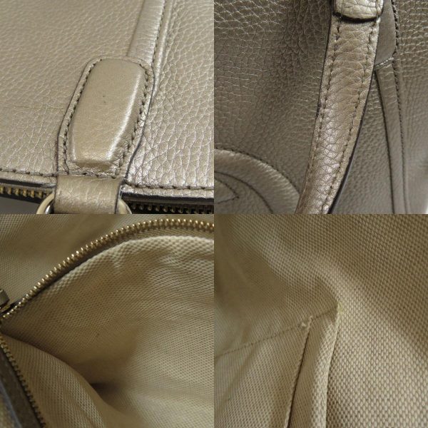 55205002 16 combine Gucci Soho 2way Shoulder Bag Leather Beige