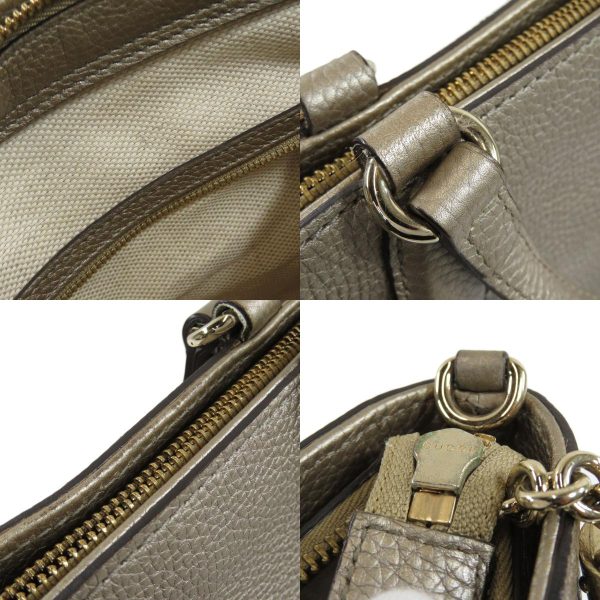 55205002 20 combine Gucci Soho 2way Shoulder Bag Leather Beige