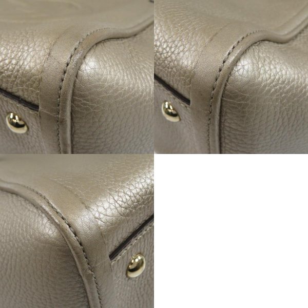 55205002 28 combine Gucci Soho 2way Shoulder Bag Leather Beige