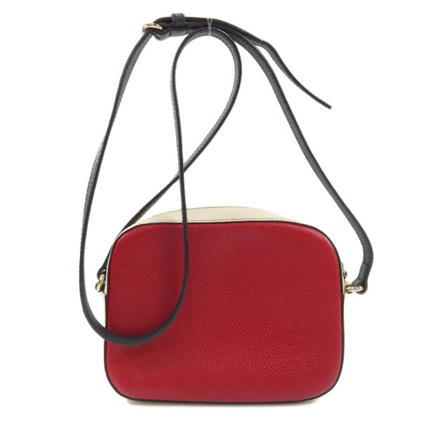 55214121 2 Gucci Soho Interlocking Shoulder Bag Leather Red