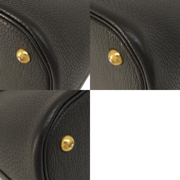 55505016 31 combine Hermes Bolide 37 Black Gold Hardware Handbag Togo