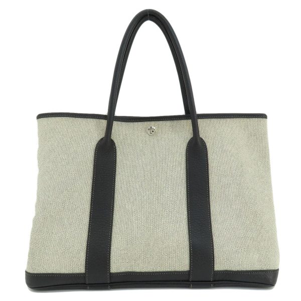 55514155 2 Hermes Garden Party PM Tote Bag Toile H Gray