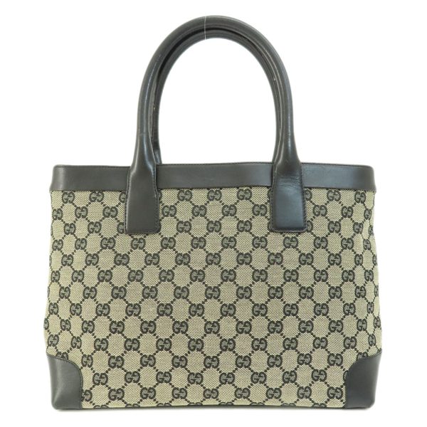 55607065 1 Gucci GG Tote Hand Bag Canvas Black