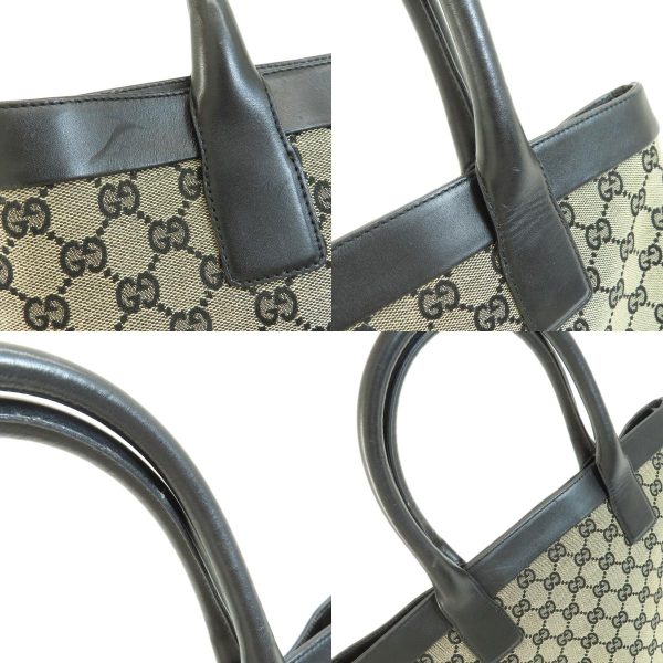 55607065 17 combine Gucci GG Tote Hand Bag Canvas Black