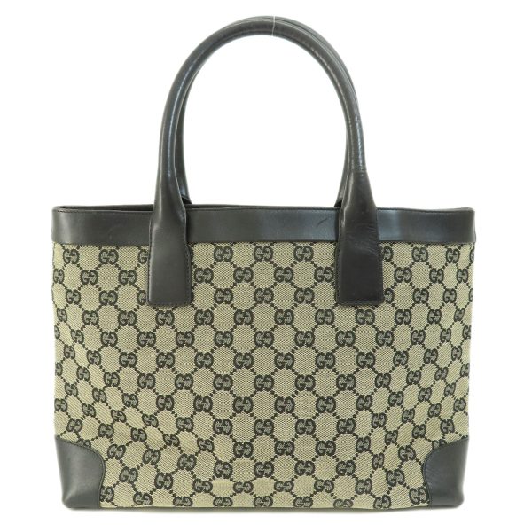 55607065 2 Gucci GG Tote Hand Bag Canvas Black