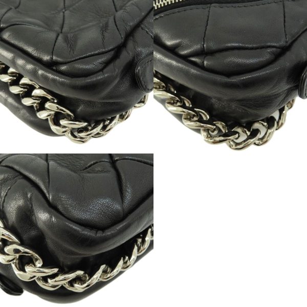 55608003 19 combine Chanel Matelasse Silver Hardware Handbag Lambskin Black