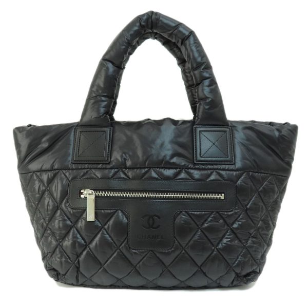 55714095 1 Chanel Coco Coon Tote Handbag Nylon Material Black