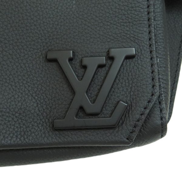 55714302 7 Louis Vuitton Takeoff Sling Aerogram Body Bag Leather Black