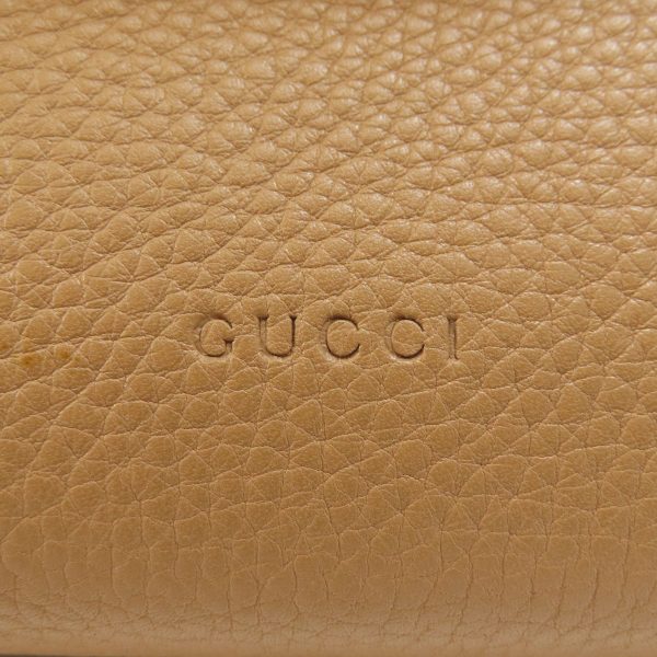 55714314 7 Gucci Bamboo Daily 2way Handbag Leather Brown