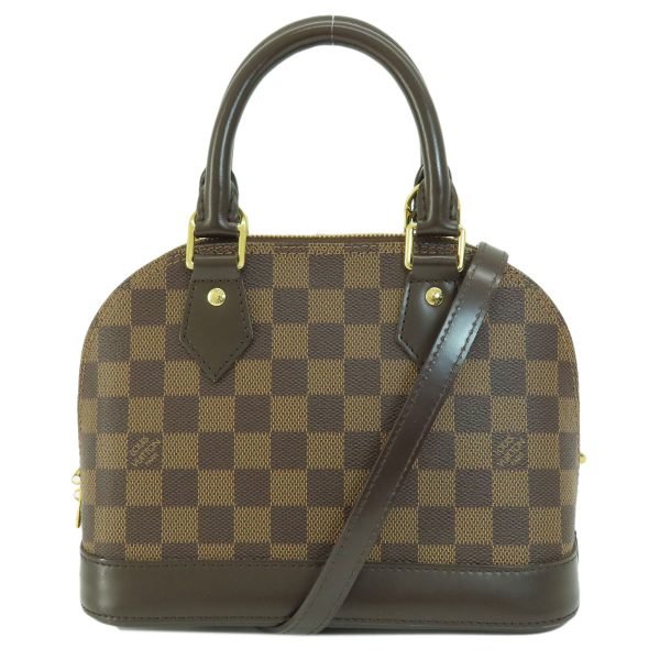 55714348 1 Louis Vuitton Alma BB Damier Ebene Handbag Canvas