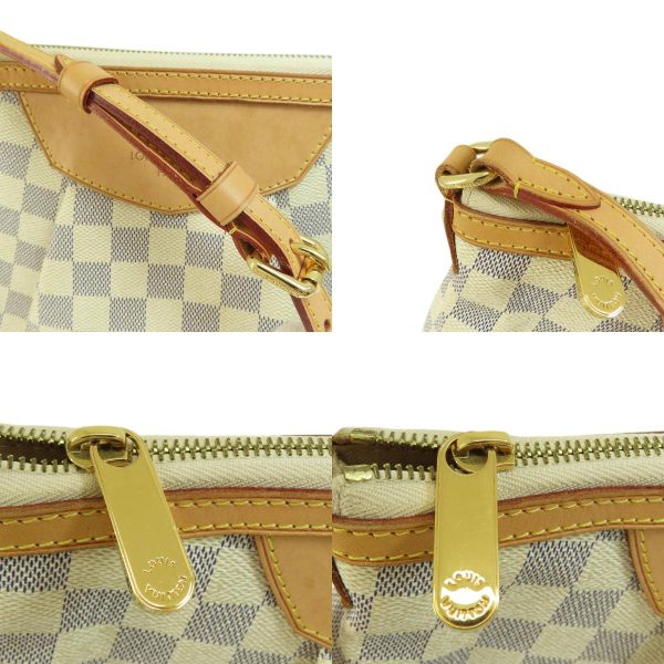 55714565 13 combine Louis Vuitton Siracusa PM Damier Azur Shoulder Bag