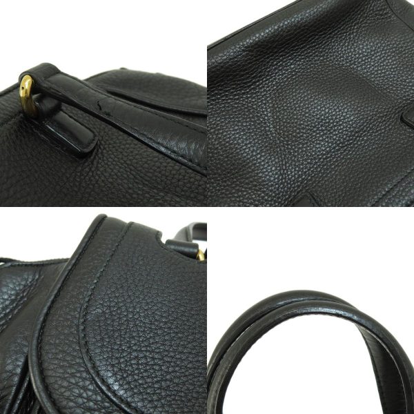 55714587 11 combine Gucci GG Detail Calf Leather Shoulder Bag Black