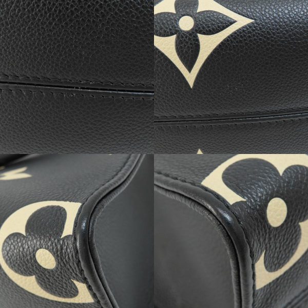 55719047 18 combine Louis Vuitton On The Go PM Black Beige Handbag Amplant Monogram