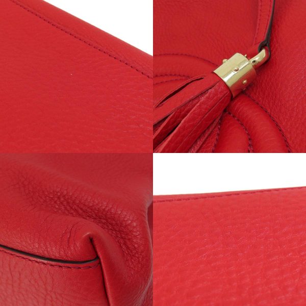 55719050 11 combine Gucci Chain Shoulder Soho Tote Bag Leather Red