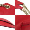 Gucci Chain Shoulder Soho Tote Bag Leather Red - Image 8