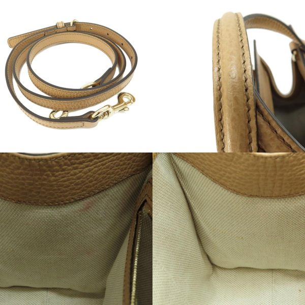 55719063 9 combine Gucci Interlocking G Outlet 2way Handbag Leather Beige