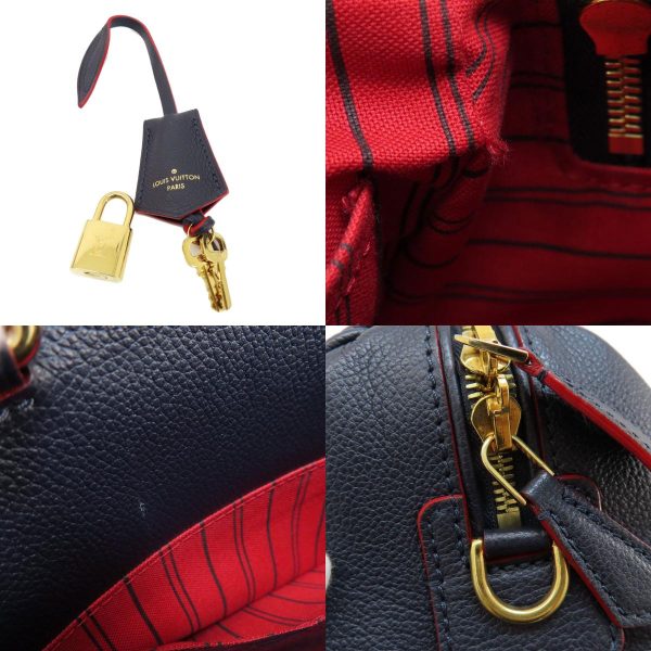 55728024 10 combine Louis Vuitton Speedy Bandouliere 25 Marine Rouge Handbag Amplant