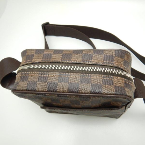 6 Louis Vuitton Damier Olaf PM Ebene Shoulder Brown