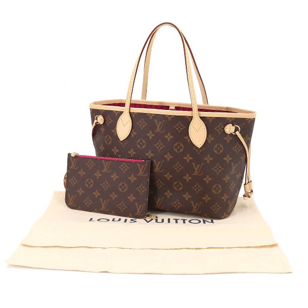 6 Louis Vuitton Monogram Neverfull PM Tote Bag Brown