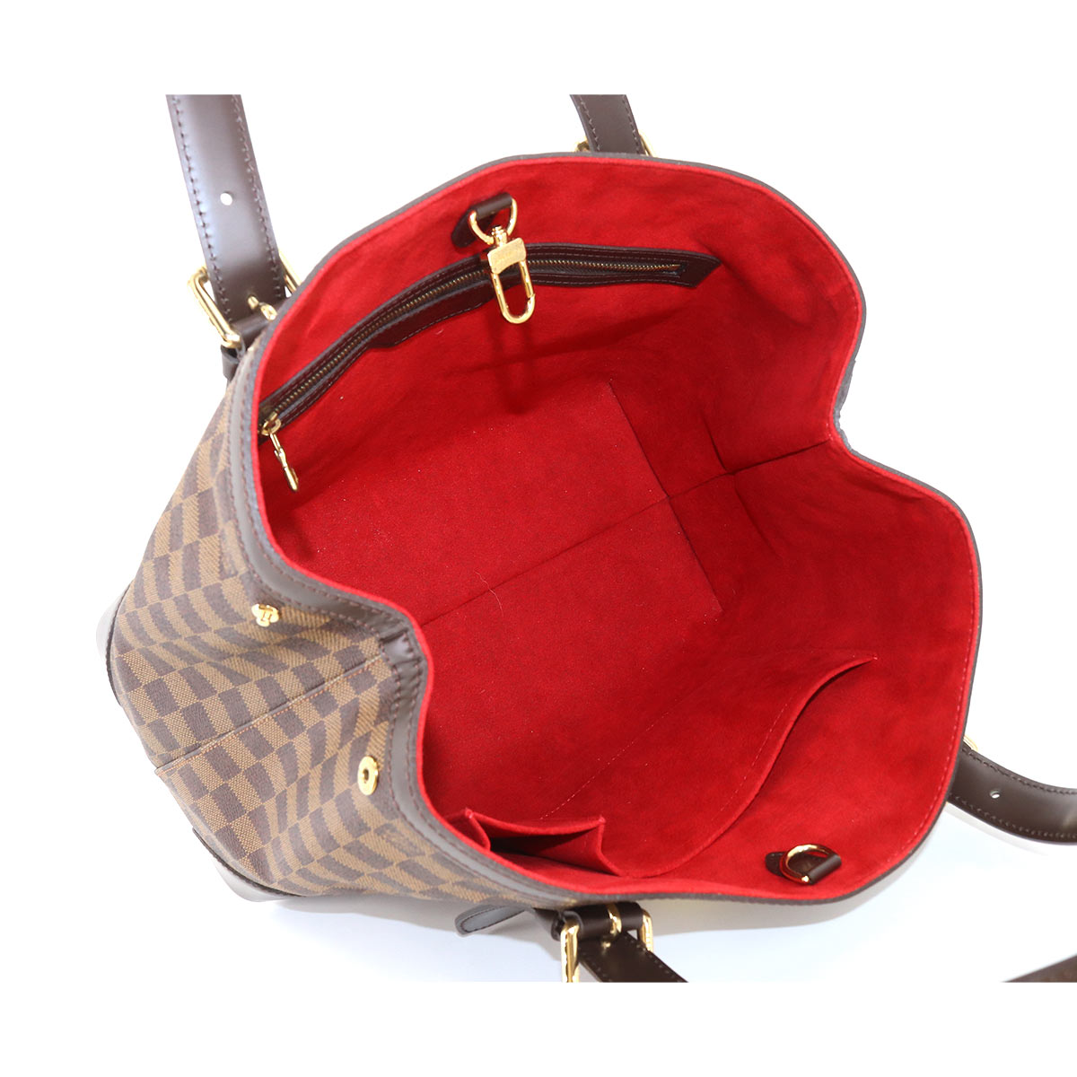 Louis Vuitton Damier Hampstead MM Tote Bag Ebene Brown - Image 6