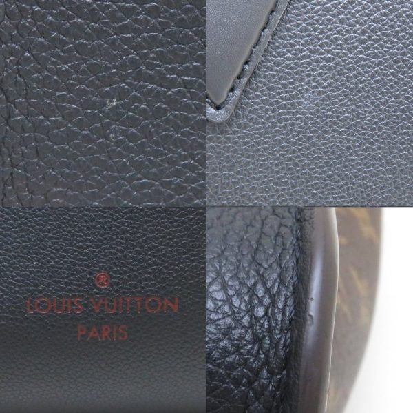 6 Louis Vuitton On My Side MM Calf Monogram Noir Tote Bag