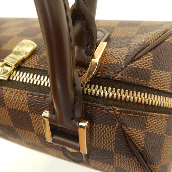 6 Louis Vuitton Damier Rivera Mini Ebene Handbag Brown