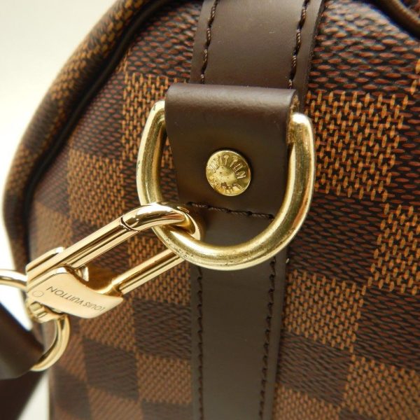 6 Louis Vuitton Damier Speedy Bandouliere 25 Ebene 2WAY Bag Brown