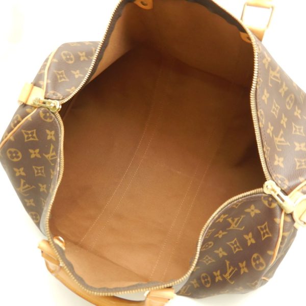 6 Louis Vuitton Monogram Keepall Bandouliere 50 Boston Bag Brown