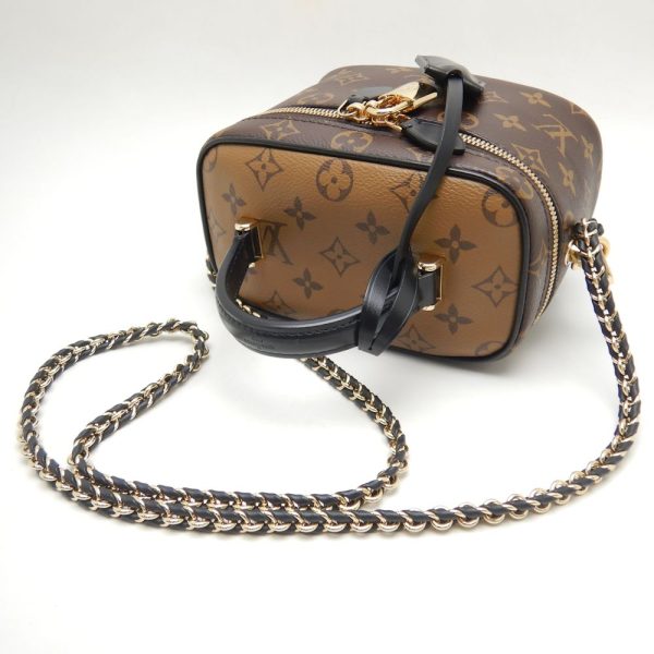 6 Louis Vuitton Vanity PM Handbag Monogram Reverse Brown