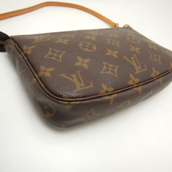 6 Louis Vuitton Monogram Pochette Handbag Accessory Pouch Brown