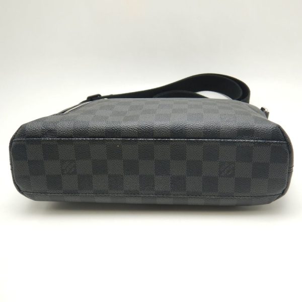 6 Louis Vuitton Damier Graphite Mick PM Shoulder Bag Black