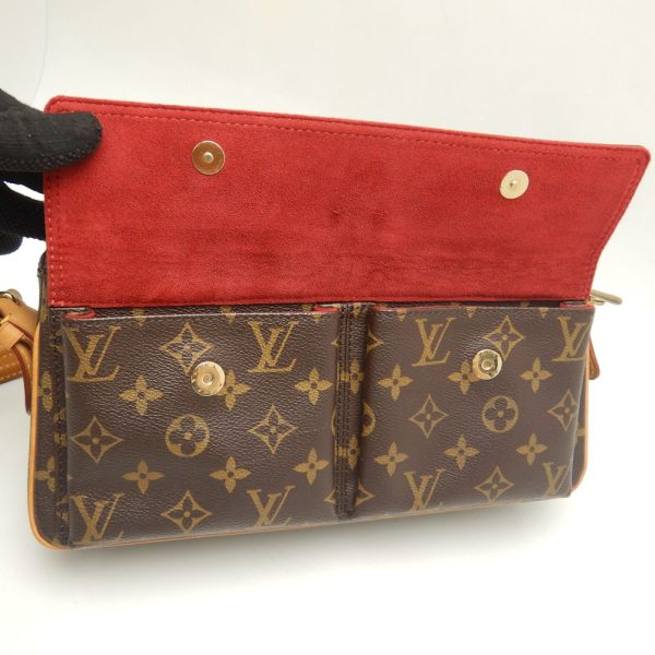 6 Louis Vuitton Monogram Viva Cite MM Shoulder Bag Brown