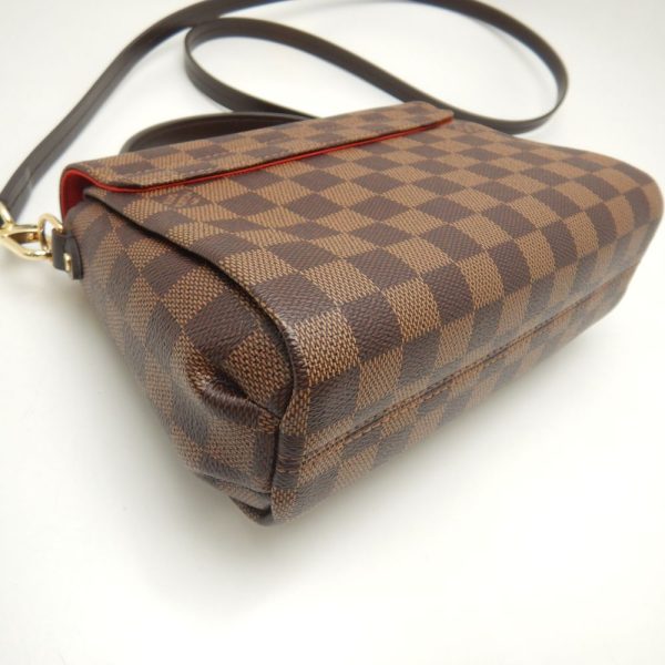 6 Louis Vuitton Damier Croisette Handbag Ebene